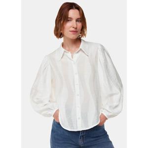 Whistles White Hannah Textured Shirt